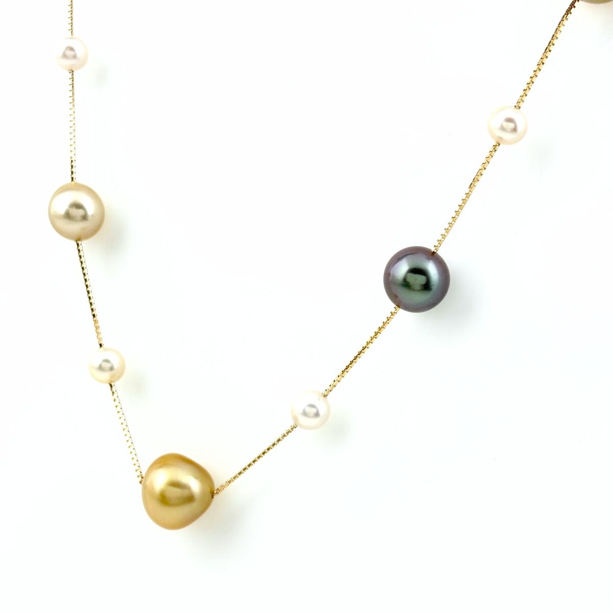 タサキ TASAKI ステーション ネックレス YG イエローゴールド タサキ TASAKI ステーション ネックレス YG イエローゴールド