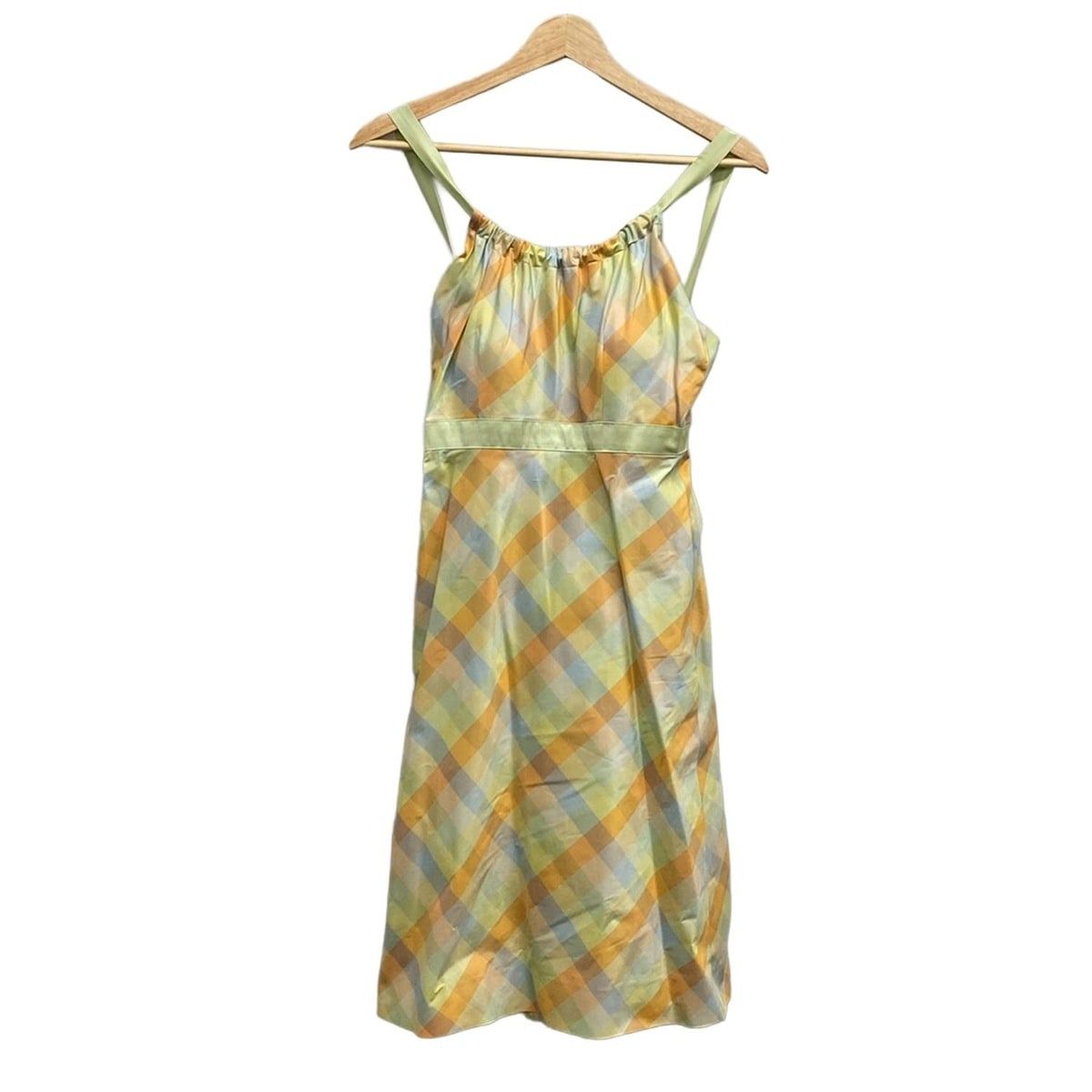 FOXEY フォクシー ワンピース サイズ38 M レディース 18120 ライトグリーン オレンジ マルチ