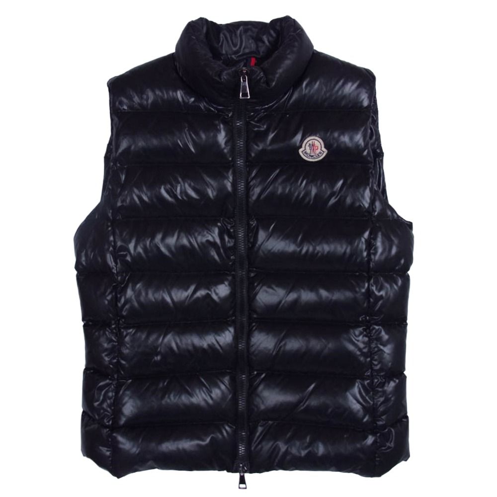 極美品　モンクレール　ガーニー　ダウンベスト　ブラック　シャイニー MONCLER モンクレール 18AW D20924830405 GHANY GILET ガーニー ダウン