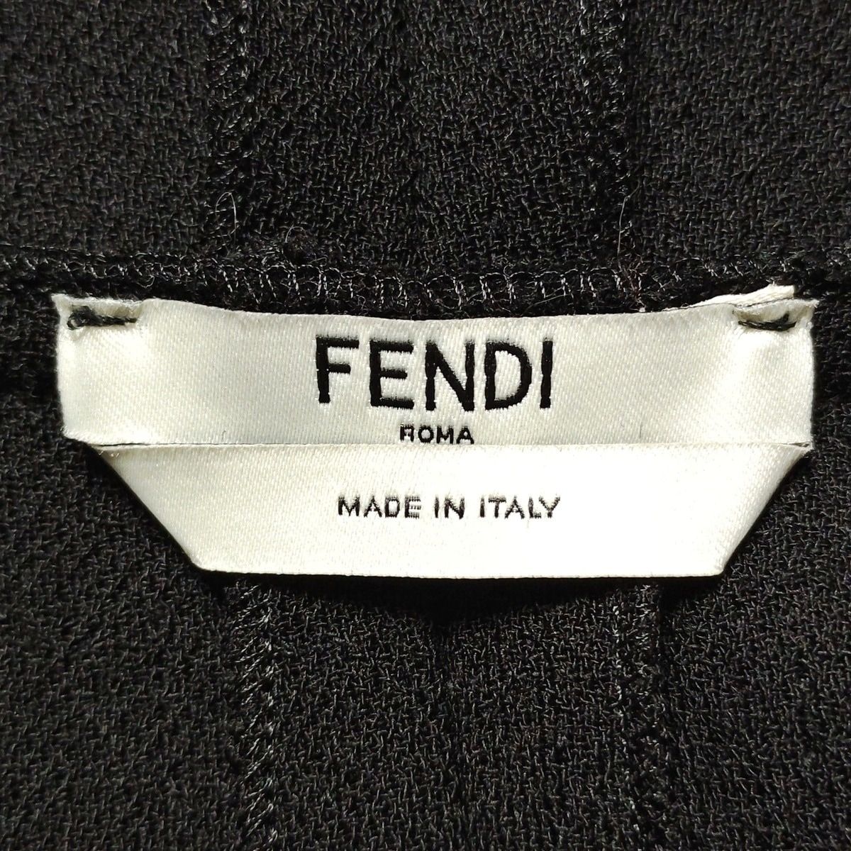  FENDI フェンディ ワンピース サイズ36 S レディース 黒 クルーネック 半袖 ロング レース シースルー ジップアップ ベルト付き その他 ワンピース