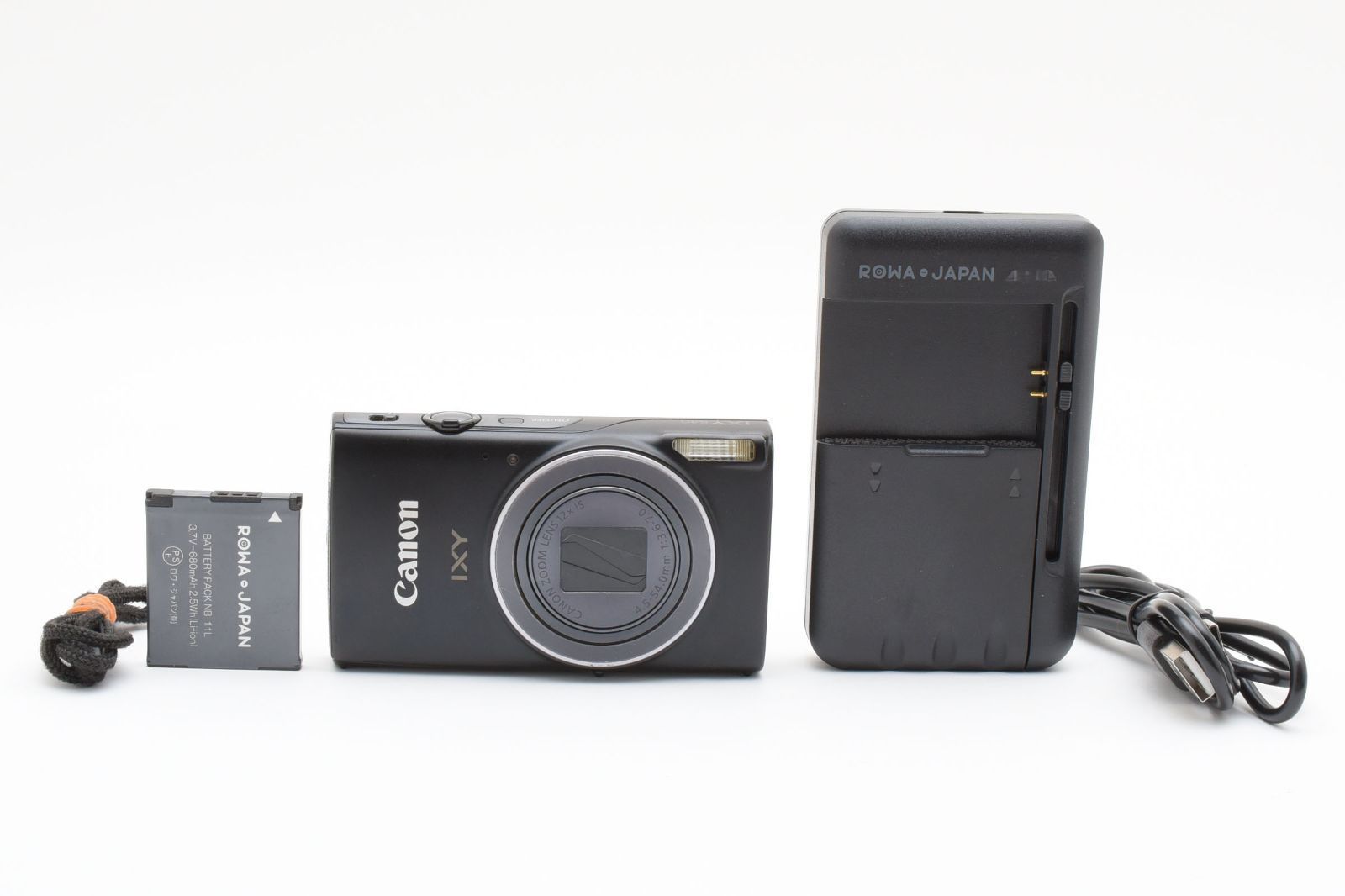 概ね美品】Canon IXY 640 ブラック 高性能コンデジ Wi-Fi対応 光学20倍