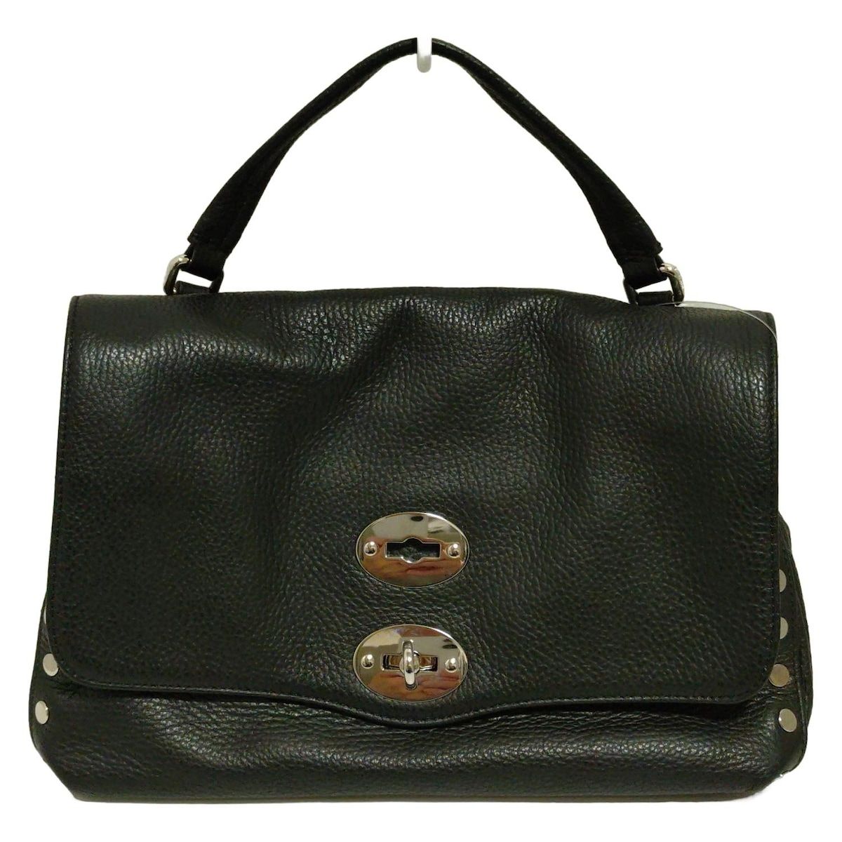 ザネラート ポスティーナ レザー ハンドバッグ ZANELLATO(ザネラート) ハンドバッグ ポスティーナS 黒 レザー - メルカリ