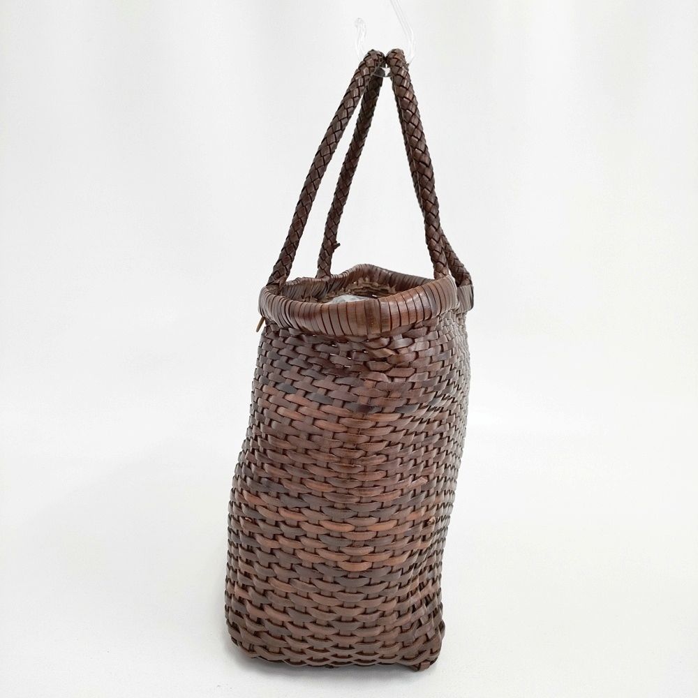 【極美品】45R　レザーメッシュ　編み込みトートバッグ　ブラウン　45rpm 極美品】45R レザーメッシュ 編み込みトートバッグ ブラウン 45rpm