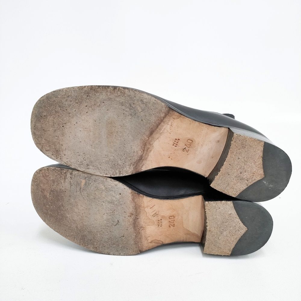  SHOES ボタンドサイドゴアブーツ サイズ24 cm ブーツ ブラック レディース ビューティフルシューズ 5-1206 G その他 ブーツ