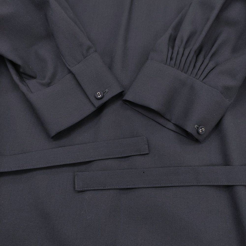  atelier naruse formal A line one piece dress フォーマルAラインワンピース 38 定価33000円 ネイビー レディース アトリエナルセ 5-1206 T 長袖 七分袖 ひざ丈ワンピース