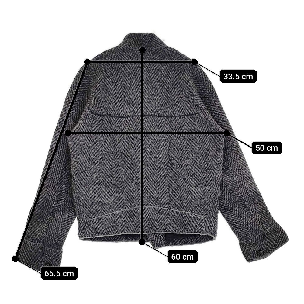 45R/45rpm フロート縮絨の908ライダースジャケット 定価75900円