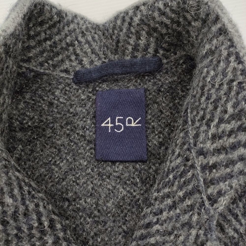 45R/45rpm フロート縮絨の908ライダースジャケット 定価75900円