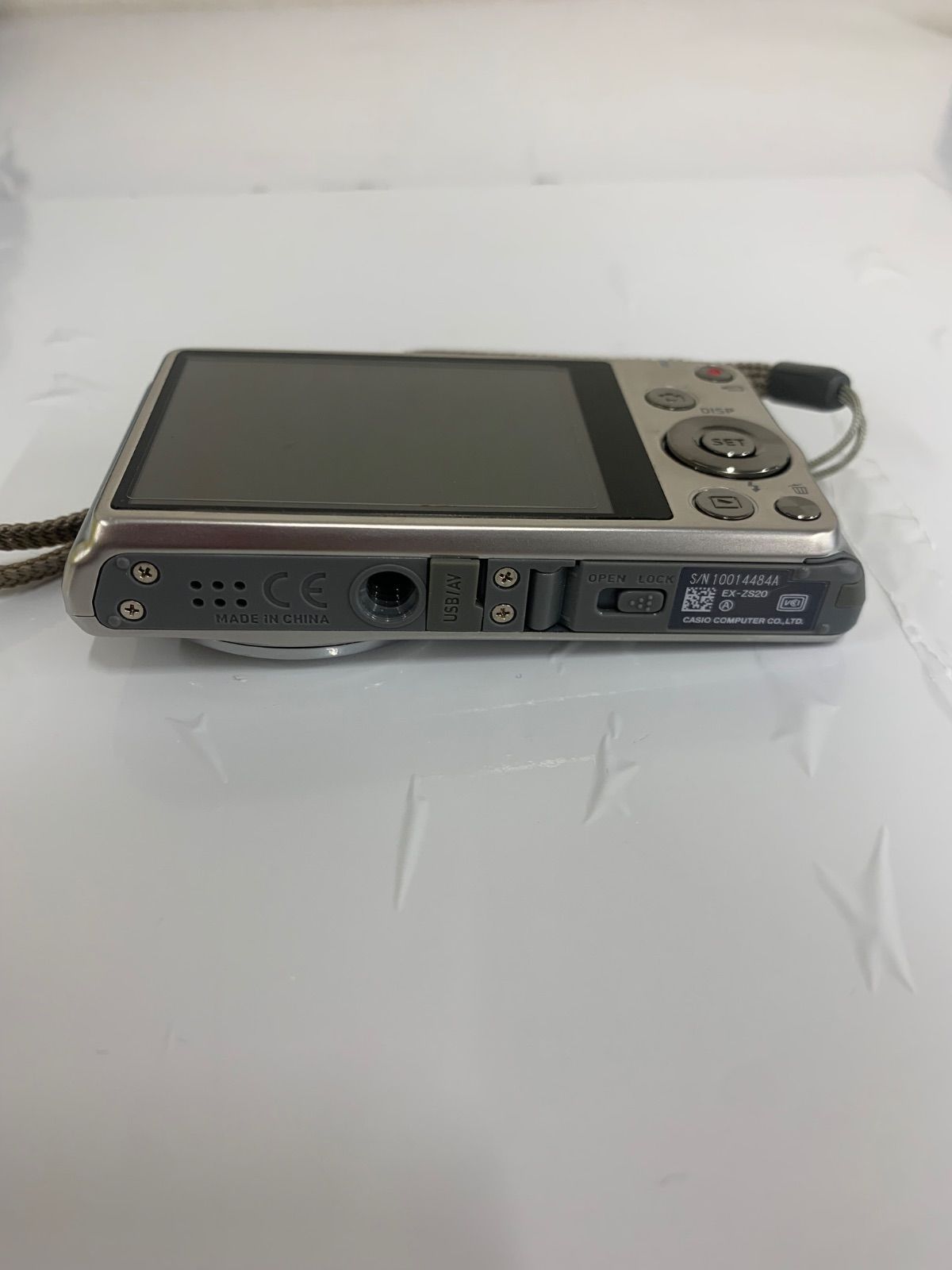 3【通電動作未確認】CASIO カシオ EXILIM EX-ZS20 シルバー デジカメ