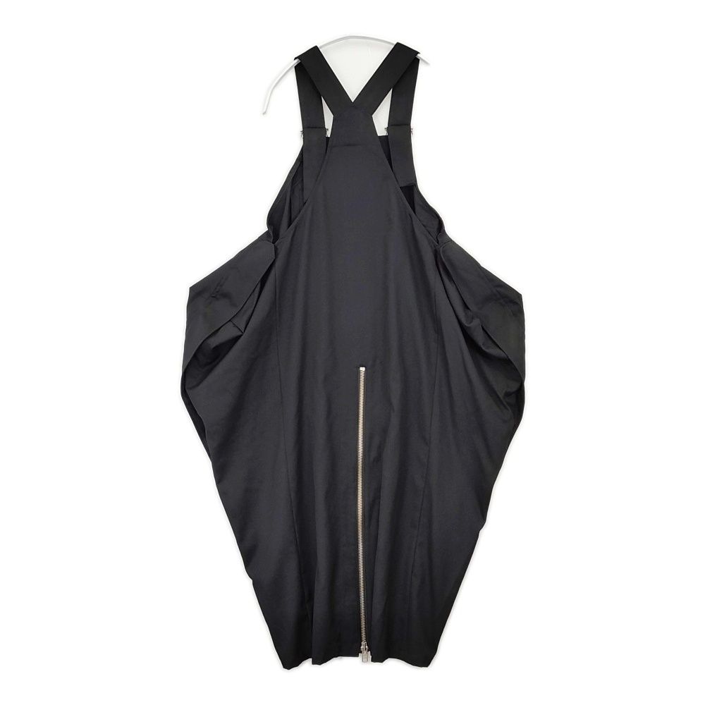 LIMI feu ジップ 変形 アシンメトリー ジャンパースカート LC-D 02-111 サイズS ワンピース ブラック レディース リミフゥ Yohji 5-1206 G
