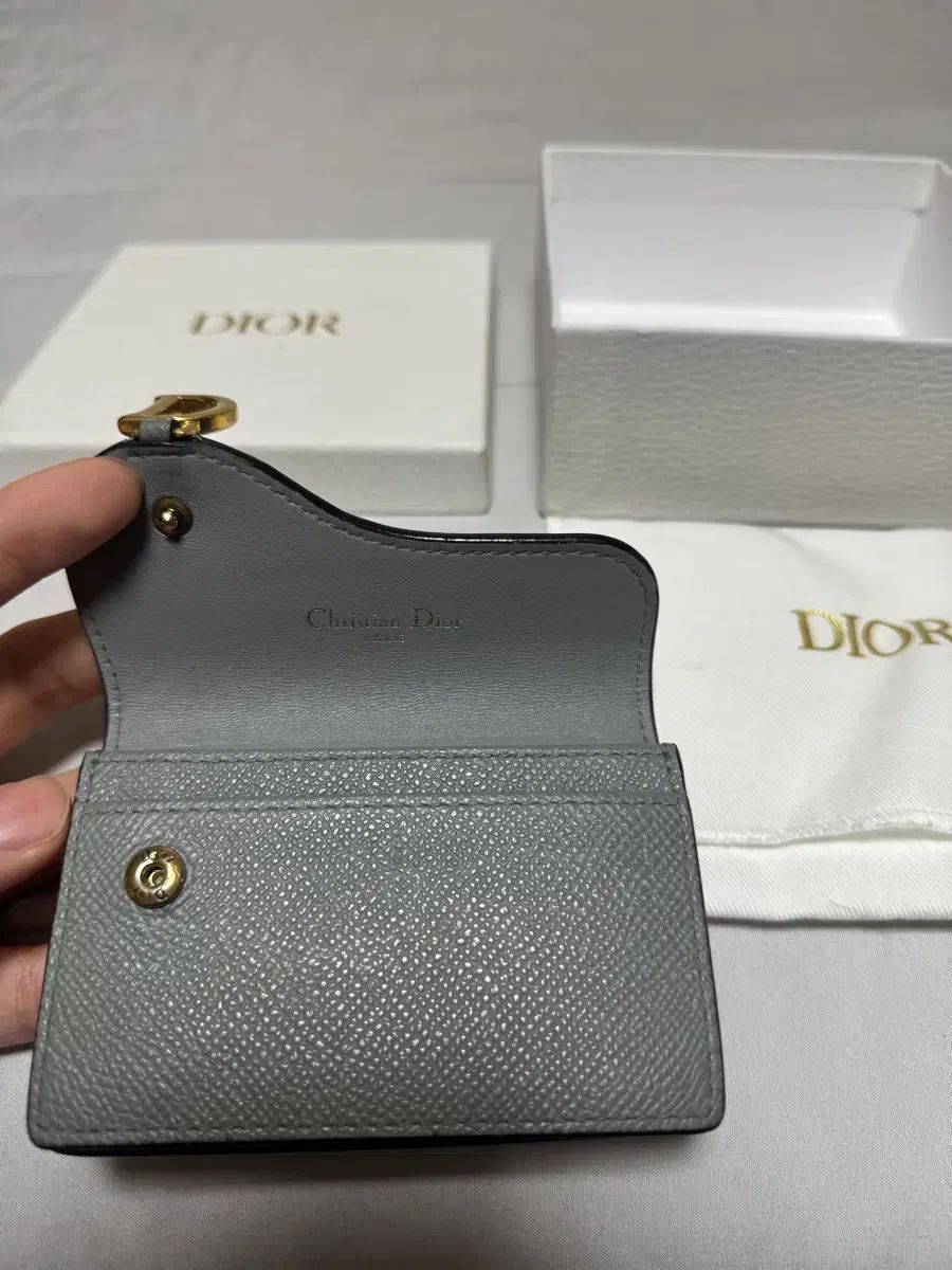 正規品 グレー ディオール サドル 財布 - メルカリ