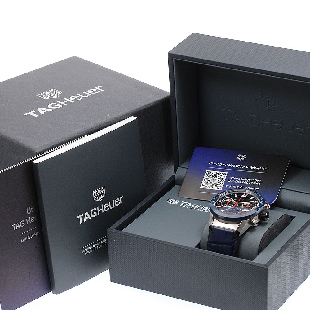 タグホイヤー TAG HEUER CBG 2011 カレラ キャリバー ホイヤー02 クロノグラフ 自動巻き メンズ 箱 保証書付き_930838