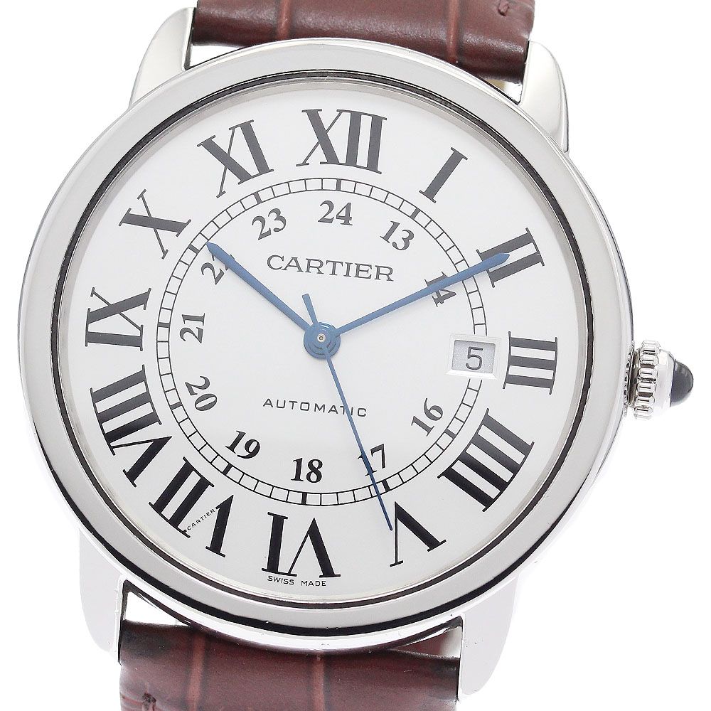 カルティエ CARTIER ロンドソロ XL デイト 自動巻き メンズ _849502