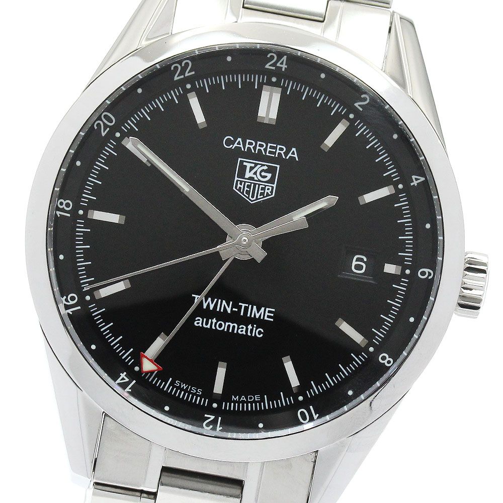タグホイヤー TAG HEUER WV 2115 0 カレラ ツインタイム デイト GMT 自動巻き メンズ _920424