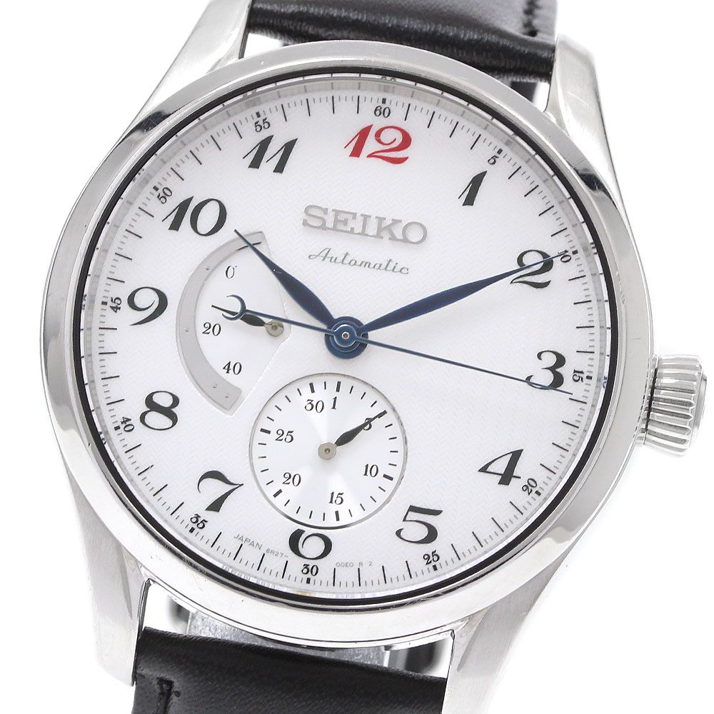セイコー SEIKO SARW 025 6 R 27-00 J 0 プレザージュ パワーリザーブ 自動巻き メンズ _931643