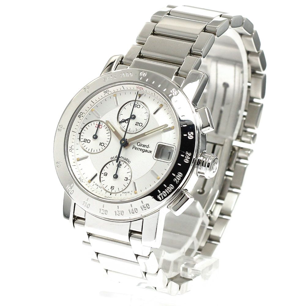 ジラール ペルゴ GIRARD 7500 クロノグラフ デイト 自動巻き メンズ _932294