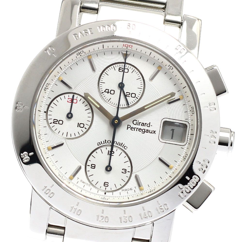 ジラール ペルゴ GIRARD 7500 クロノグラフ デイト 自動巻き メンズ _932294