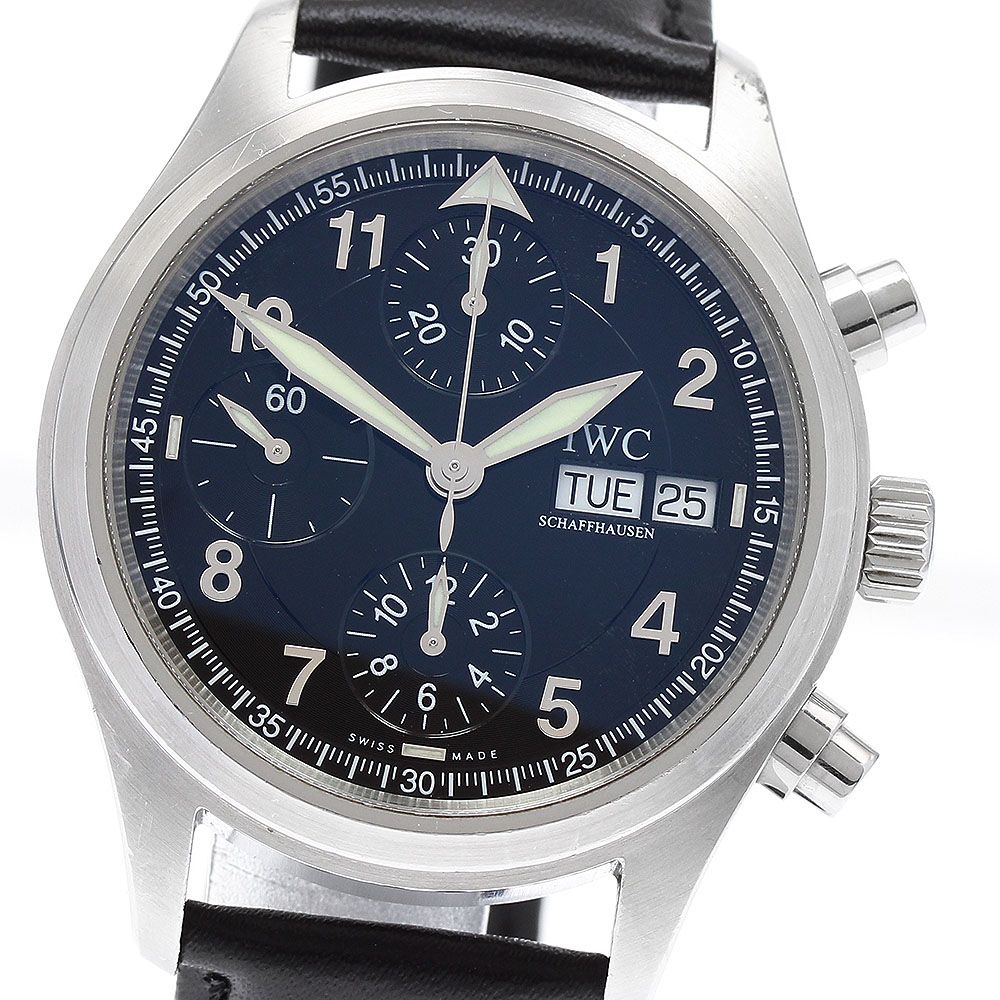 IWC IWC SCHAFFHAUSEN IW370618 スピットファイア クロノグラフ デイデイト 自動巻き メンズ _930789