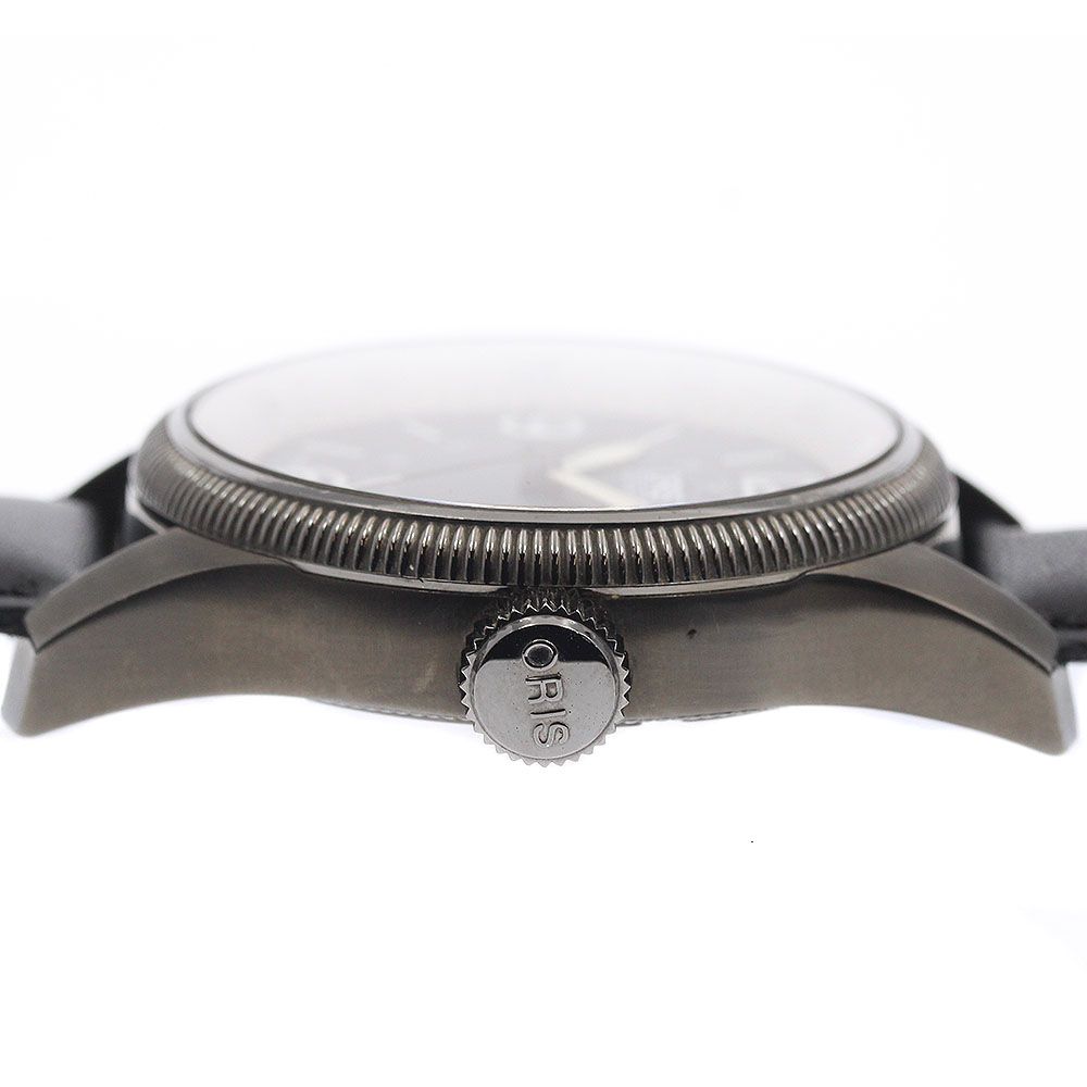  オリス ORIS 01 735 7660 ビッグクラウン パイロットウォッチ デイデイト 自動巻き メンズ 保証書付き_921171 夏コーデ 自動巻き時計 腕時計(アナログ)