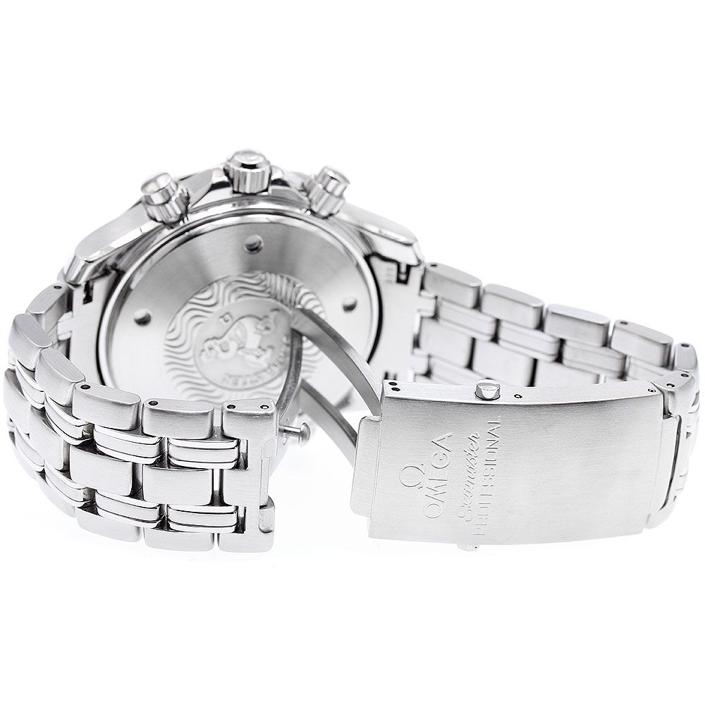  オメガ OMEGA 2598.20 シーマスター300 デイト クロノグラフ 自動巻き メンズ 保証書付き_922108 自動巻き時計 腕時計(アナログ)