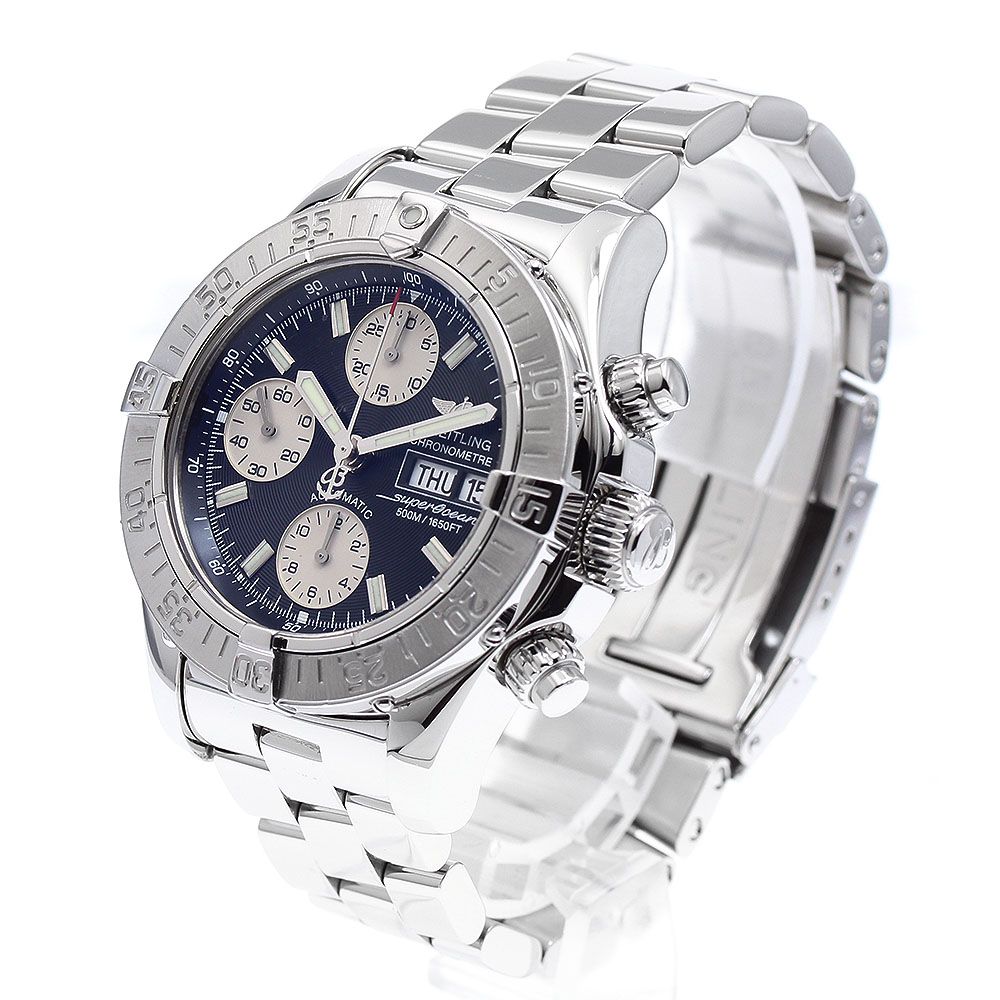 ブライトリング A 13340 スーパーオーシャン クロノグラフ デイデイト 自動巻き メンズ _922546