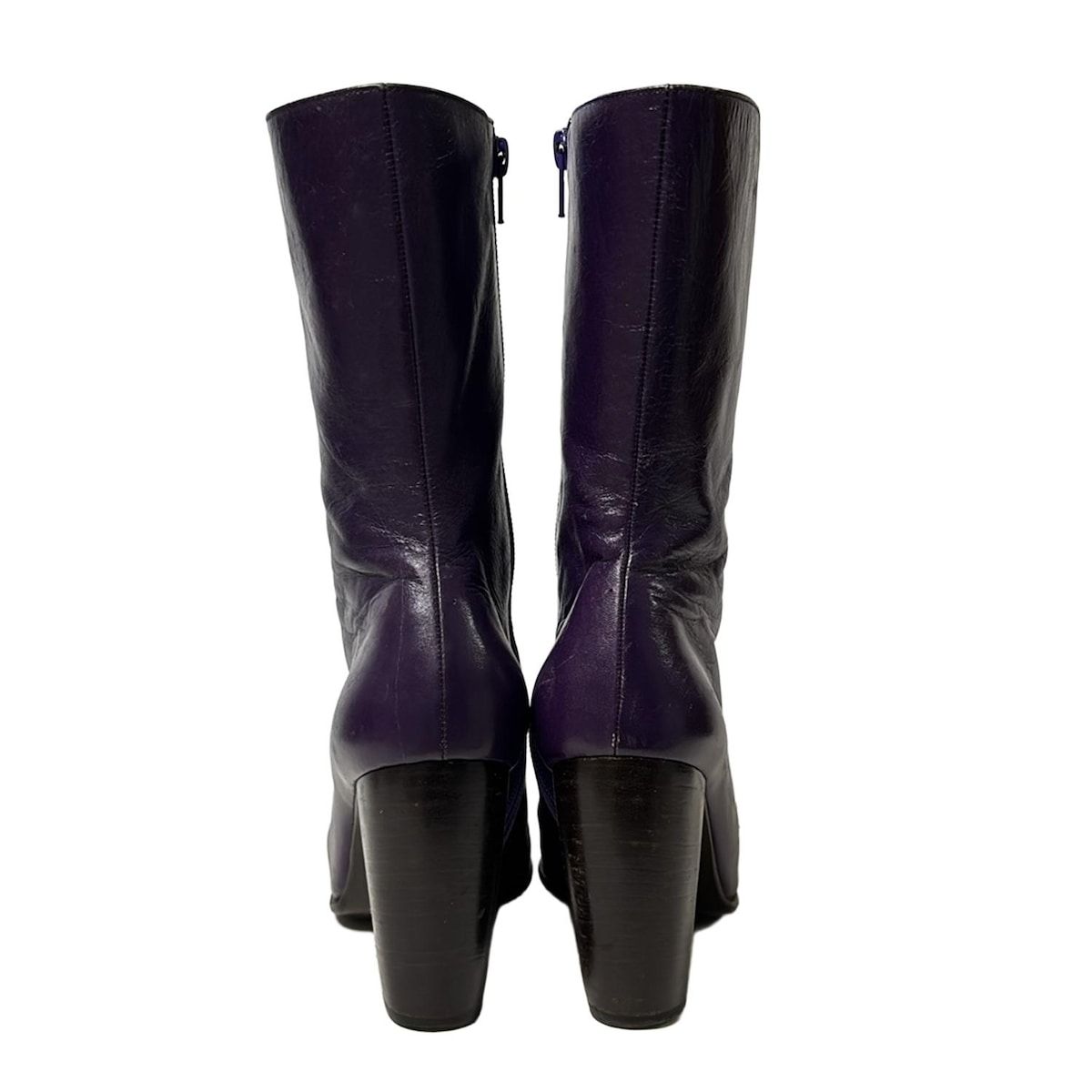  TAM ヴィヴィアンタム ロングブーツ 2 レディース - パープル レザー ロングブーツ ブーツ