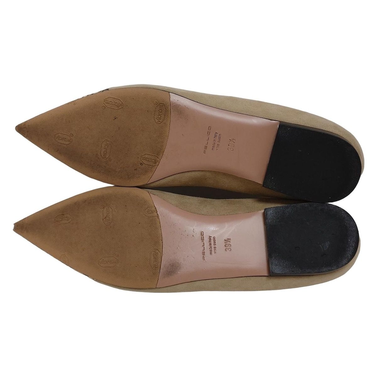 PELLICO ペリーコ ブラウン フラットシューズ　371/2 イタリアのブランド「PELLICO（ペリーコ）」のフラットパンプスを店舗