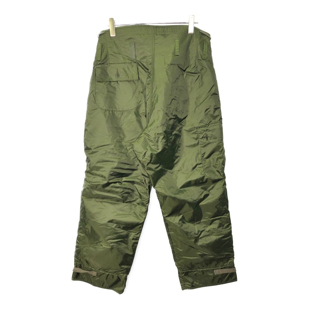 80年代 米軍実物 U S NAVY ECW デッキパンツ ミリタリー オリーブ メンズ LARGE 古着 V 8629