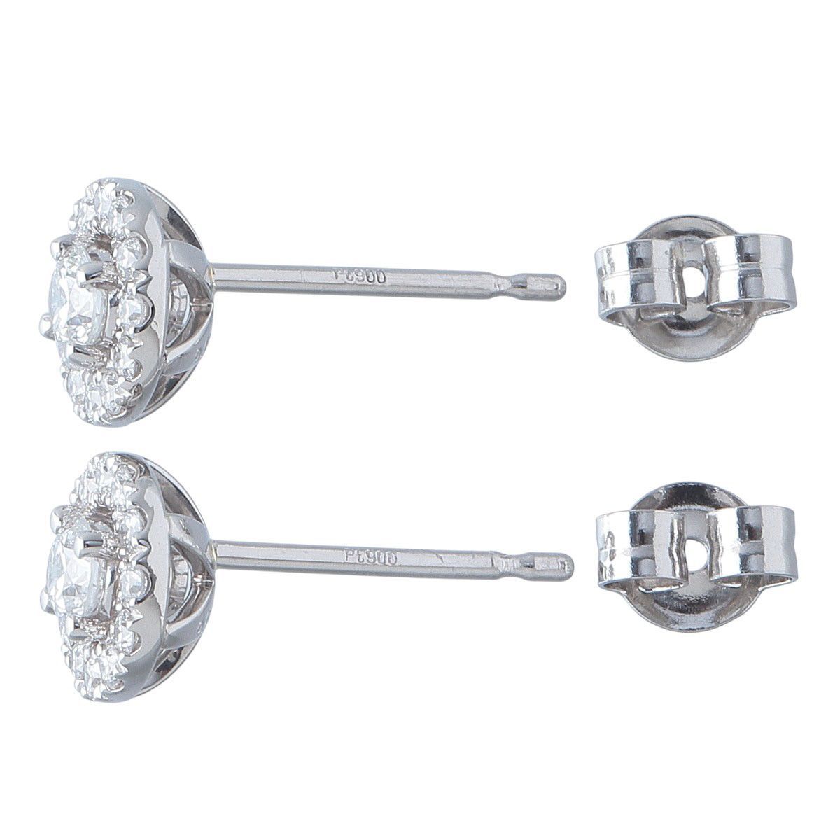 【美品】フォーエバーマーク　Forevermark ピアス　プラチナ FOREVERMARK フォーエバーマーク ダイヤモンド ピアス プラチナPT900