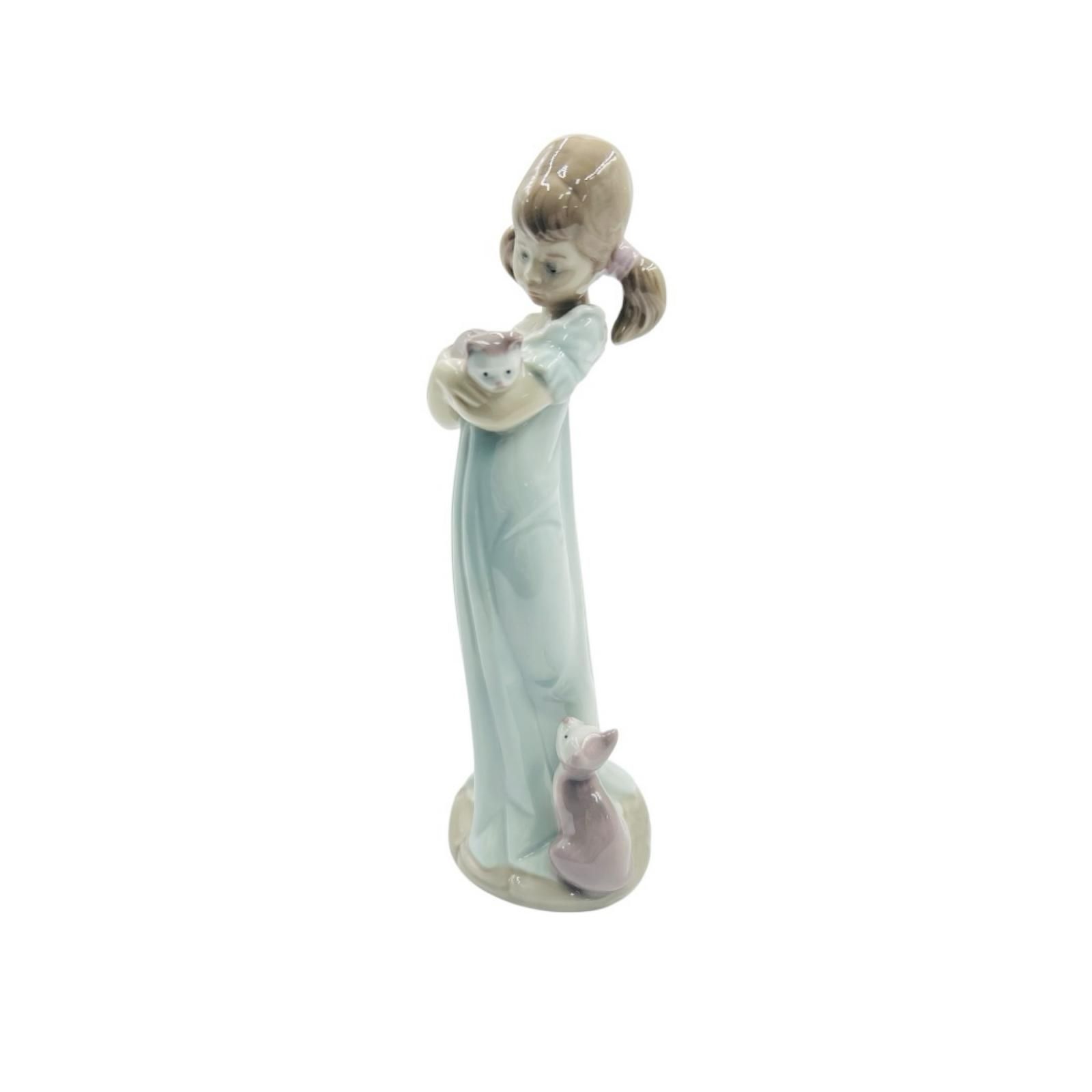 LLADRO リヤドロ 5743 私のことも忘れないで 女の子 猫 - メルカリ