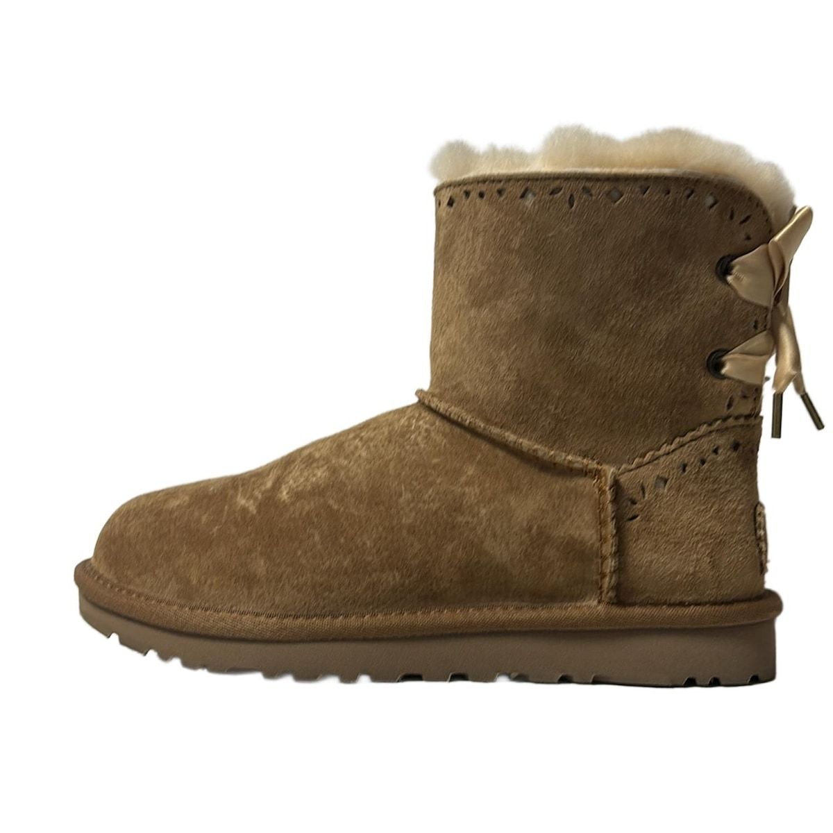 UGG アグ ショートブーツ 22 レディース ディクシー フローラ パーフ 1010285 ブラウン ムートン