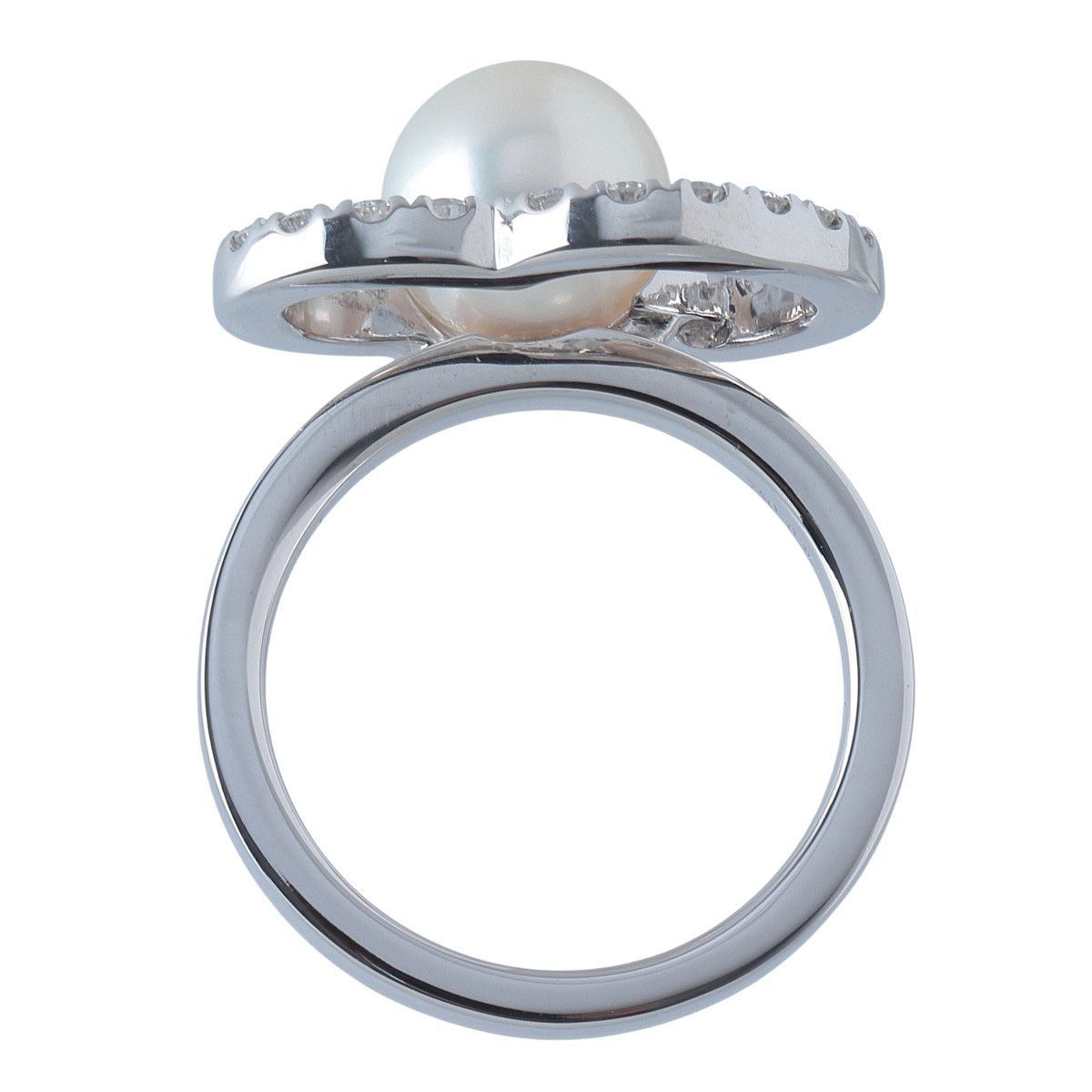 タサキ チャンツ パール ダイヤ リング 現行モデル アコヤパール8.5mm