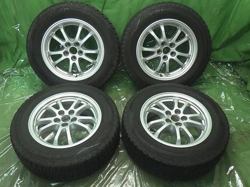 【中古】DUNLOP スタッドレス プリウス純正 15インチ ダンロップ ウィンターマックスWM02