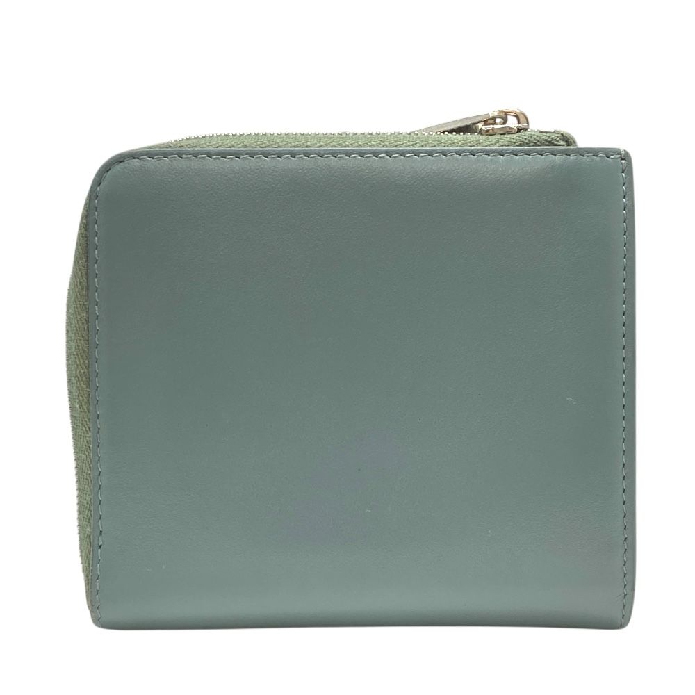 ジルサンダー コインケース カードケース L字ファスナー ブルー レザー P 5454 447 JIL SANDER