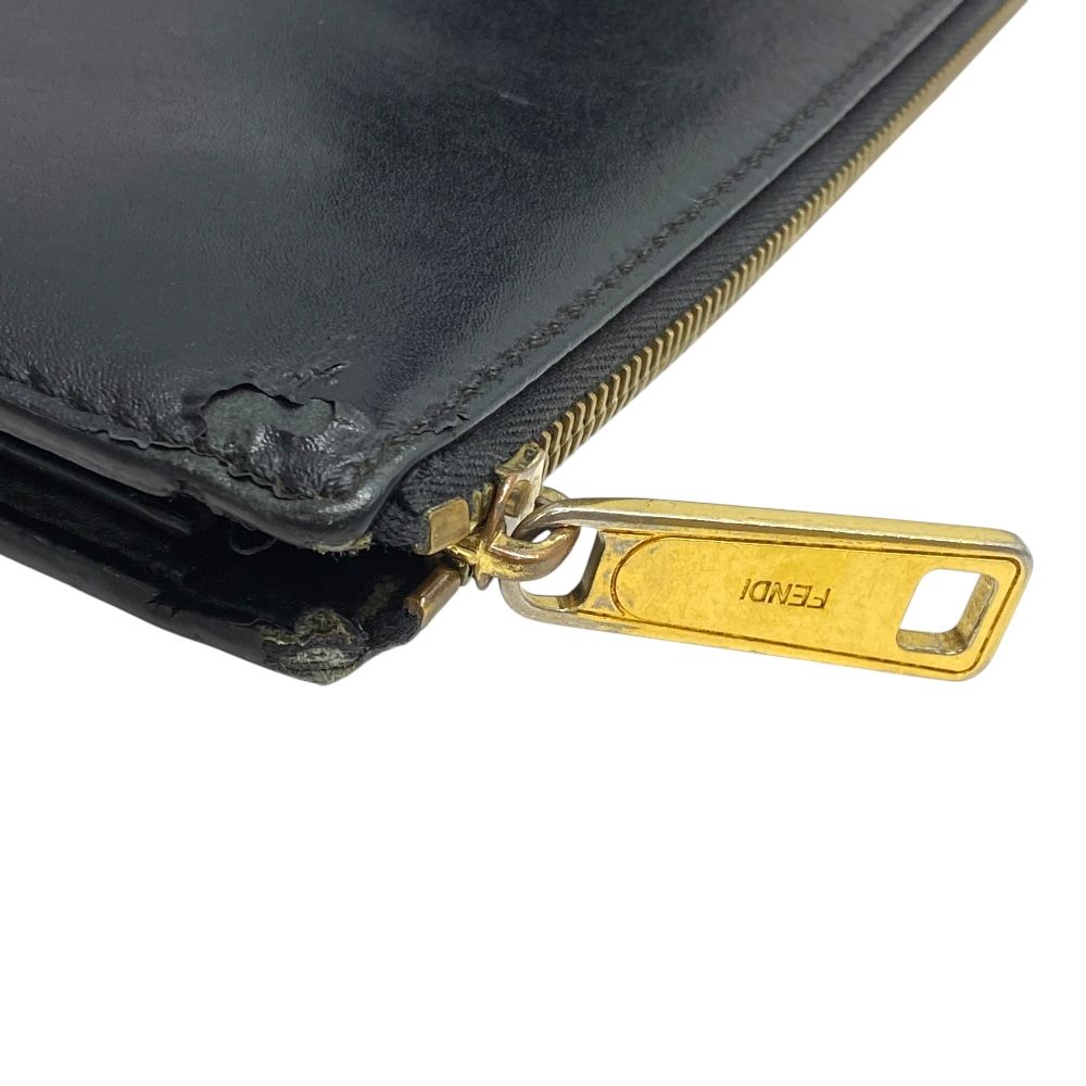 FENDI モンスター　バグズ　セカンドバッグ　クラッチバッグ　レザー　ゴールド フェンディ モンスター アイ クラッチバッグ セカンドバッグ バグズ