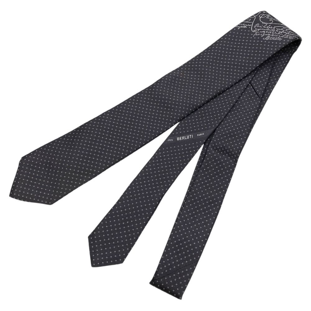 ベルルッティ カリグラフィ スクリット ネクタイ レギュラータイ 総柄