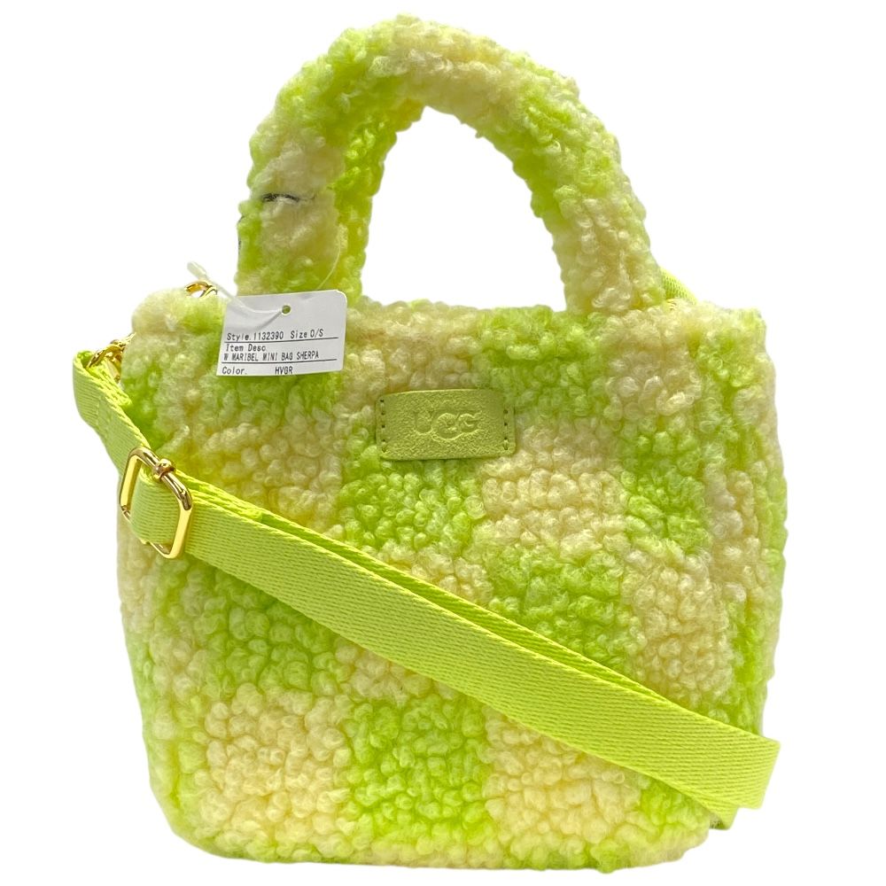 アグ マリベル ミニバック シェルパ ショルダーバッグ ハンドバッグ ライム グリーン ロゴ Maribel Sherpa 1132390 UGG レディース 安心品質