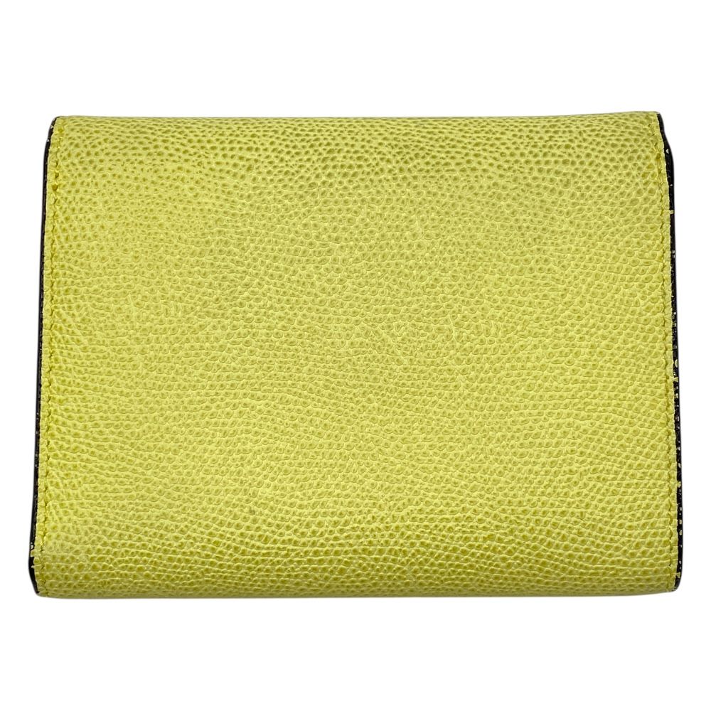 ヴァレクストラ イジィデ 財布 三つ折り財布 折り財布 レザー イエロー