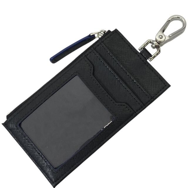 エンポリオ アルマーニ ネックストラップ カードフォルダー フラグメントケース コインケース ブラック EMPORIO ARMANI ブランド保証 軽量 実用性 高耐久