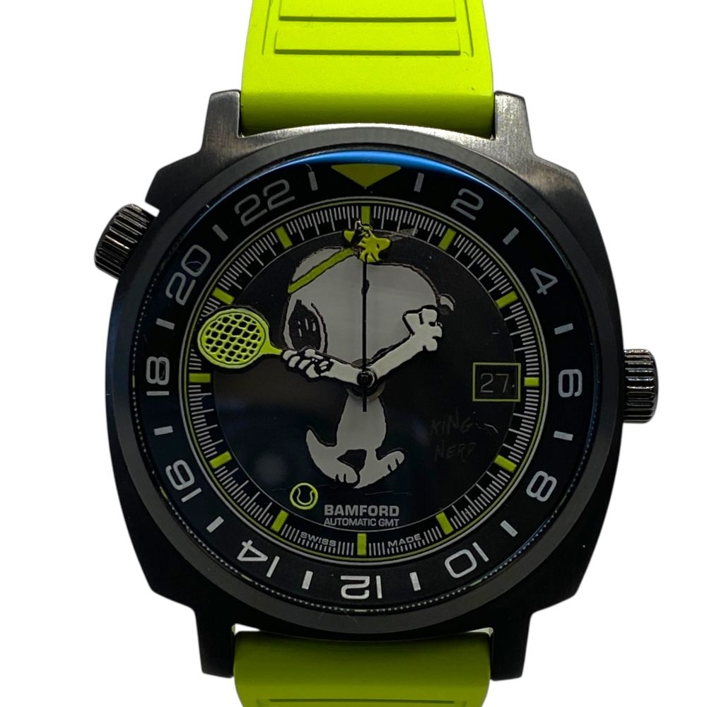 美品 バンフォード SS キングナード ピーナッツ 腕時計 GMT ウォッチ 