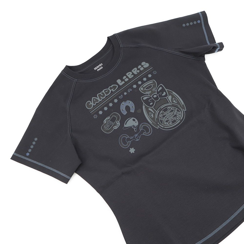 エルメス Tシャツ カルトゥッシュ Candy Libris マイクロTシャツ