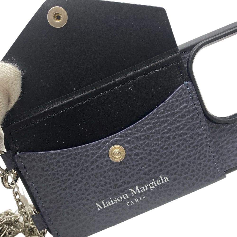 新品 メゾンマルジェラ チェーンストラップ アイフォンケース