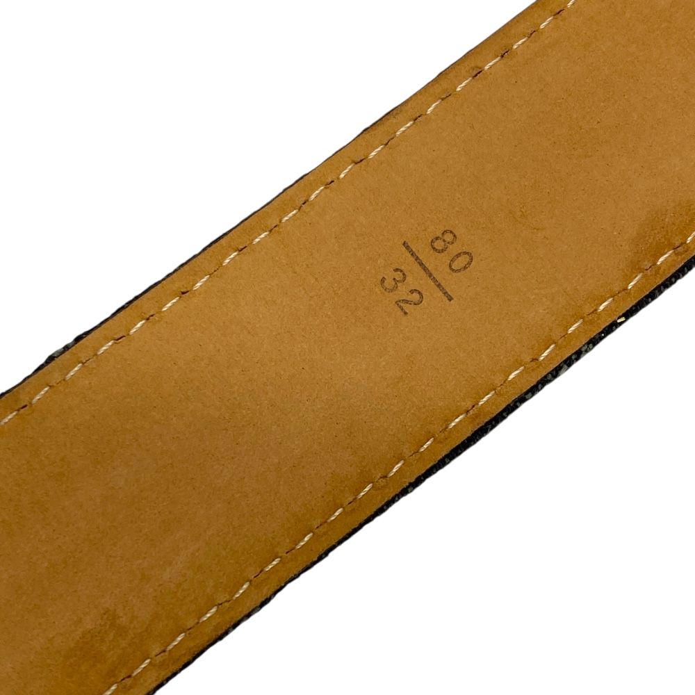 ルイ ヴィトン モノグラムデニム サンチュール ベルト レザー ノワール