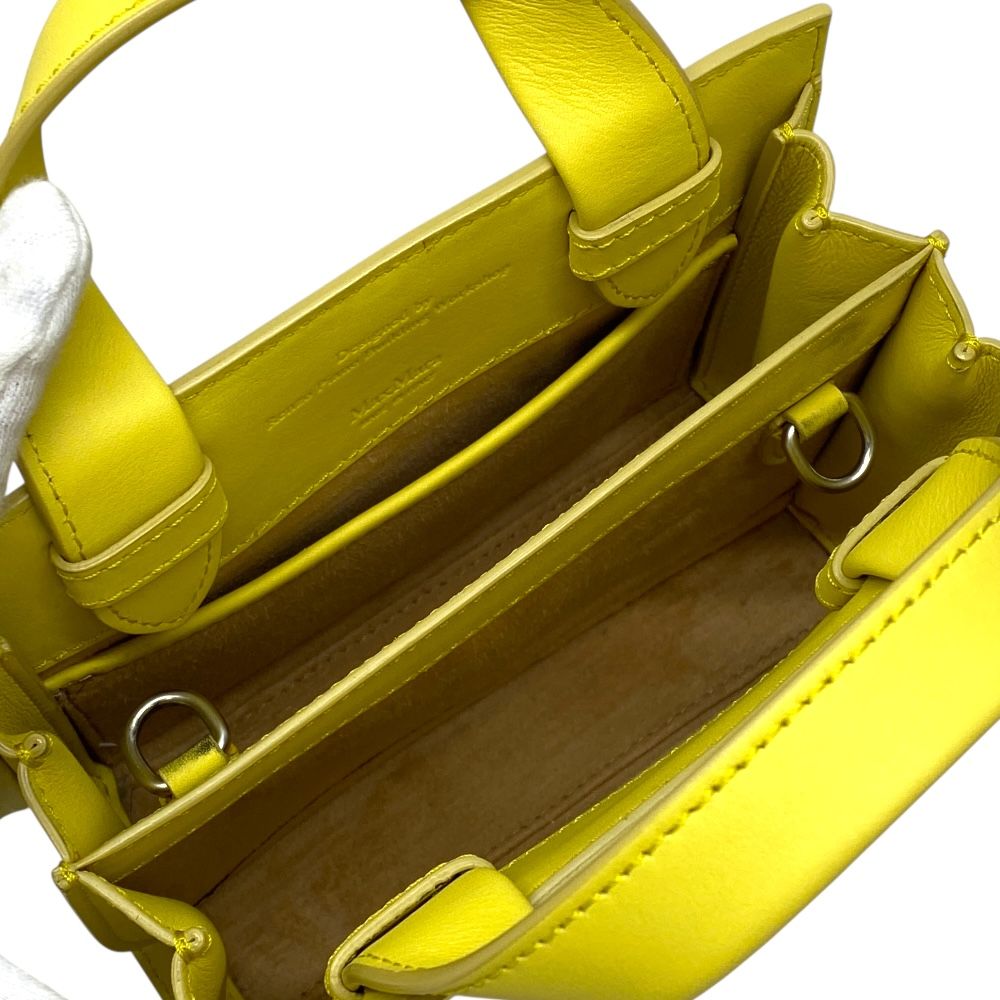  マックスマーラ ホイットニー クロスボディバッグ ショルダーバッグ ミニトートバッグ 肩掛け 斜め掛け 3 way レザー イエロー MaxMara リユース 上質 洗練 実用性 感 メッセンジャーバッグ ショルダーバッグ
