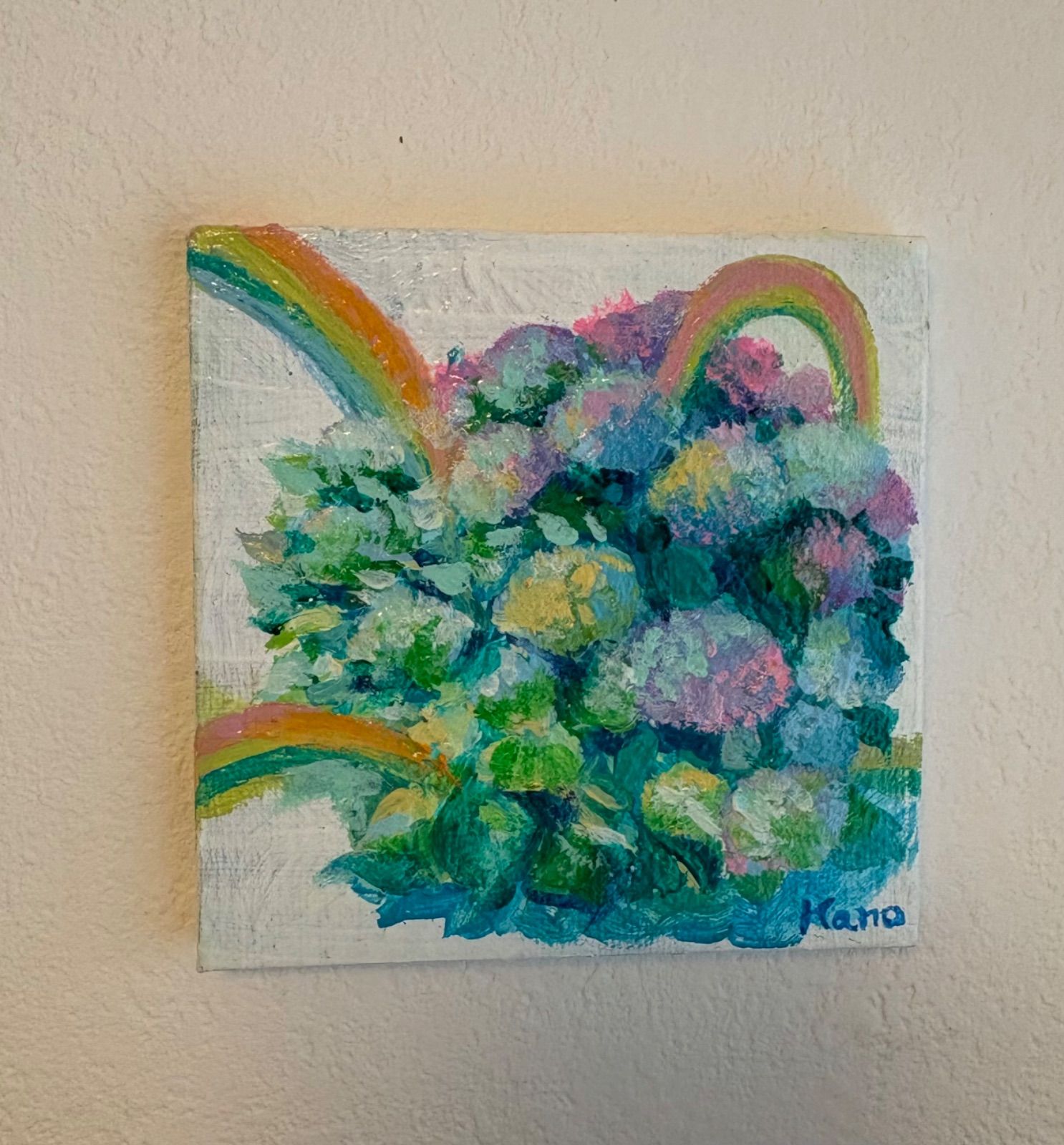 油絵 絵画 【Hydrangea】 紫陽花 – Hydrangea – - 絵画構築 - Painting analysis -