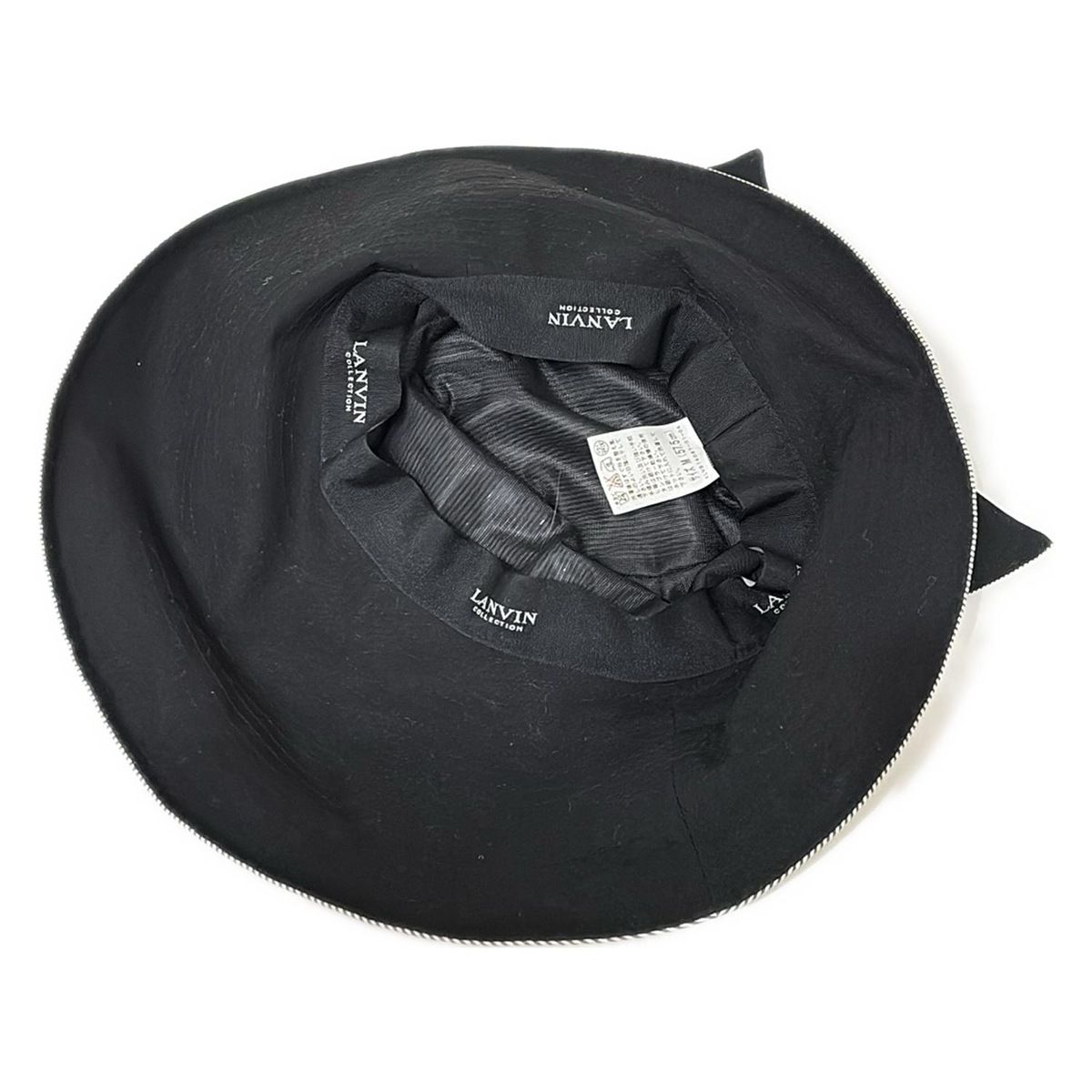 LANVIN COLLECTION(ランバンコレクション) ハット 57.5美品 - 白