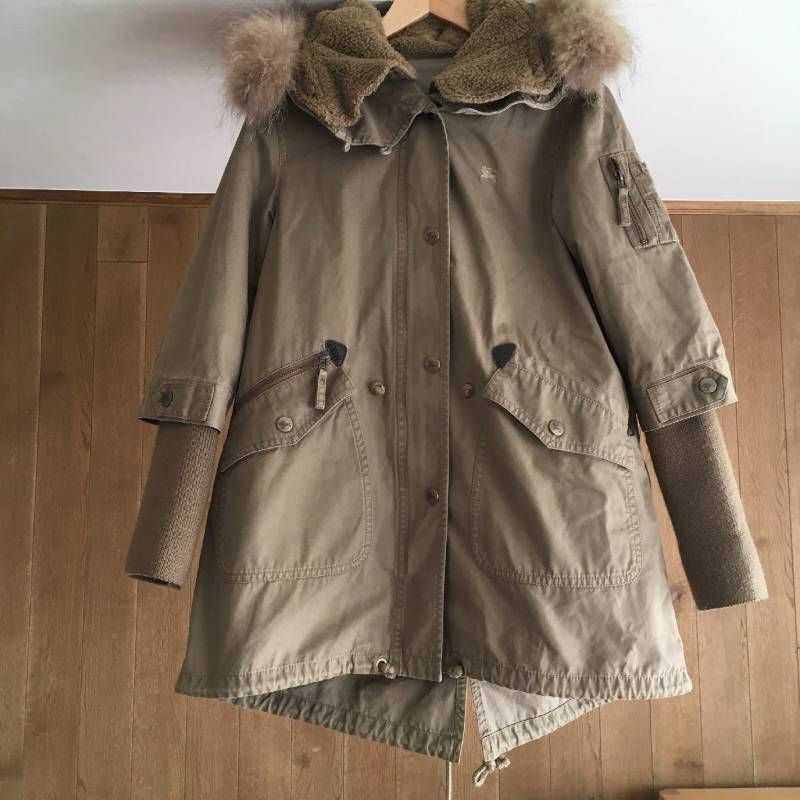 美品 BURBERRY BLUE LABELバーバリーブルーレーベル ライナー付き