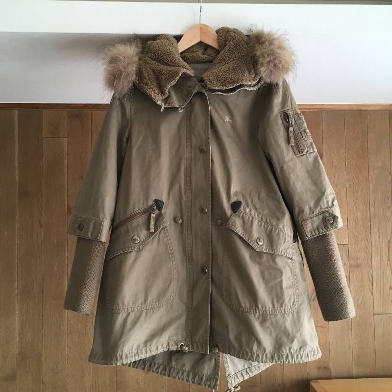 美品 BURBERRY BLUE LABELバーバリーブルーレーベル ライナー付き