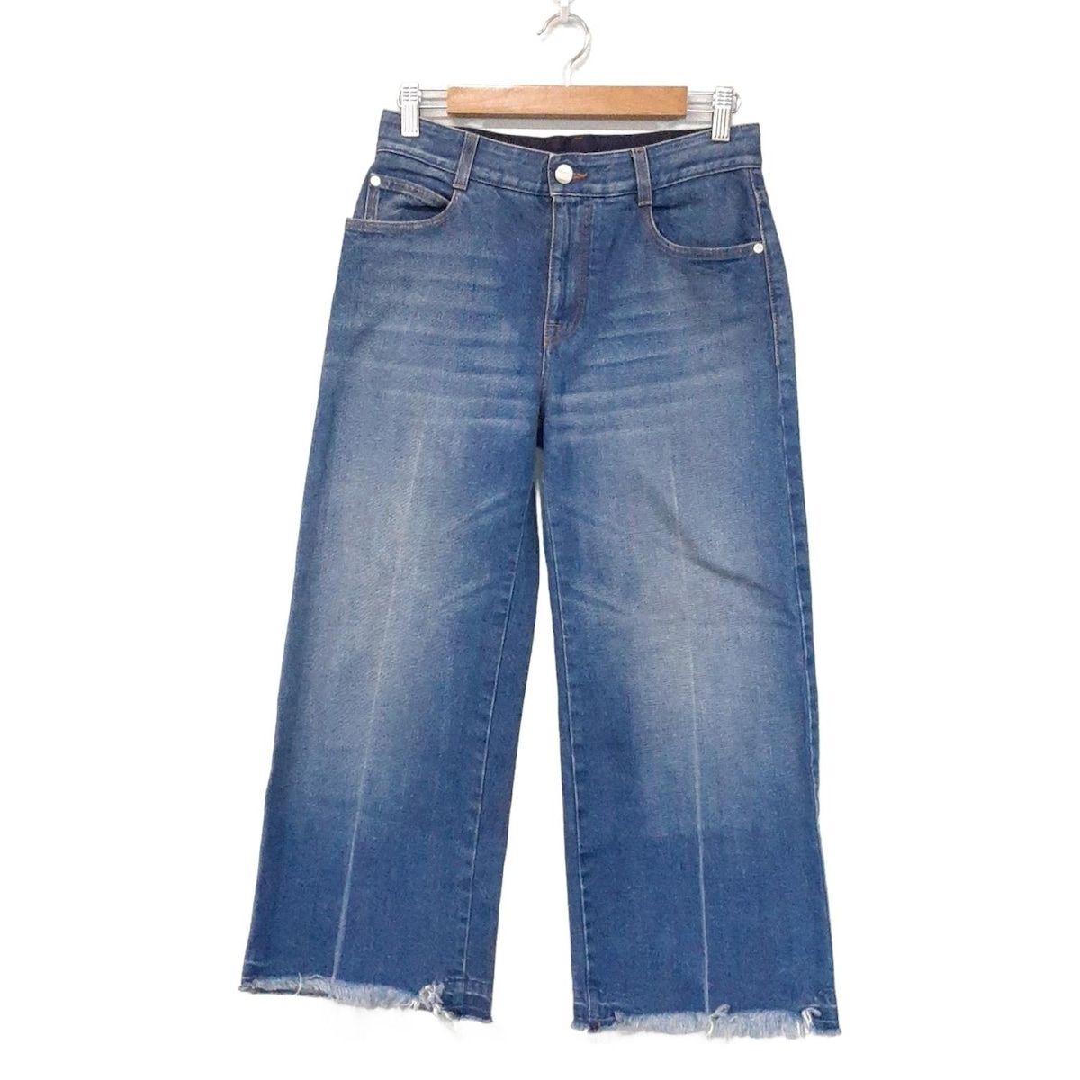 stellamccartney ステラマッカートニー ジーンズ サイズ25 XS レディース ライトブルー フルレングス ダメージ加工