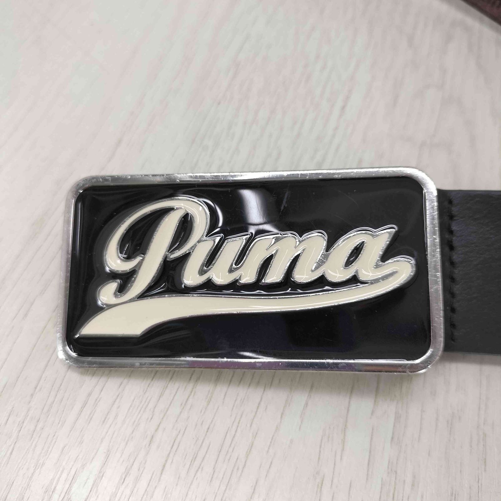 Puma スタッズ付きレザーベルト2本セット PUMA