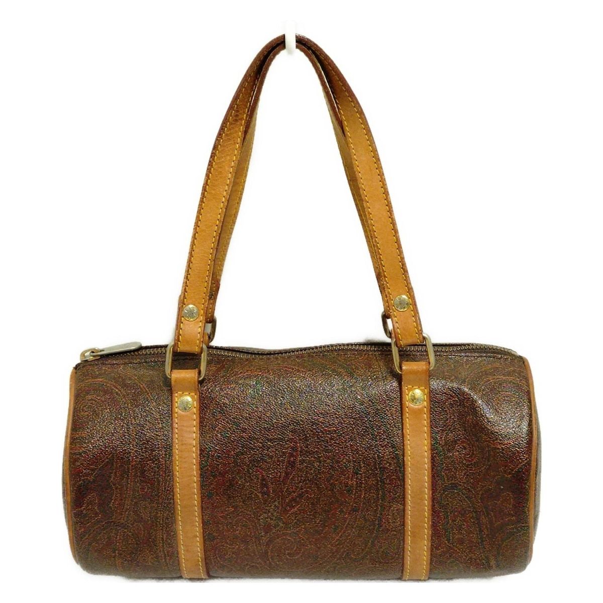ETRO(エトロ) ハンドバッグ - ボルドー×ライトブラウン×マルチ